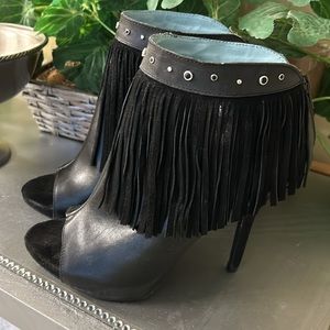 JENN Leather Fringe Booties